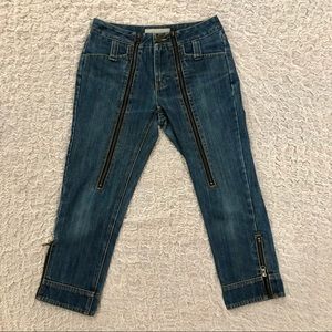 Karen Millen England double zipper ankle jeans!